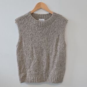 Women's Knitted Sleeveless Vest - Gray